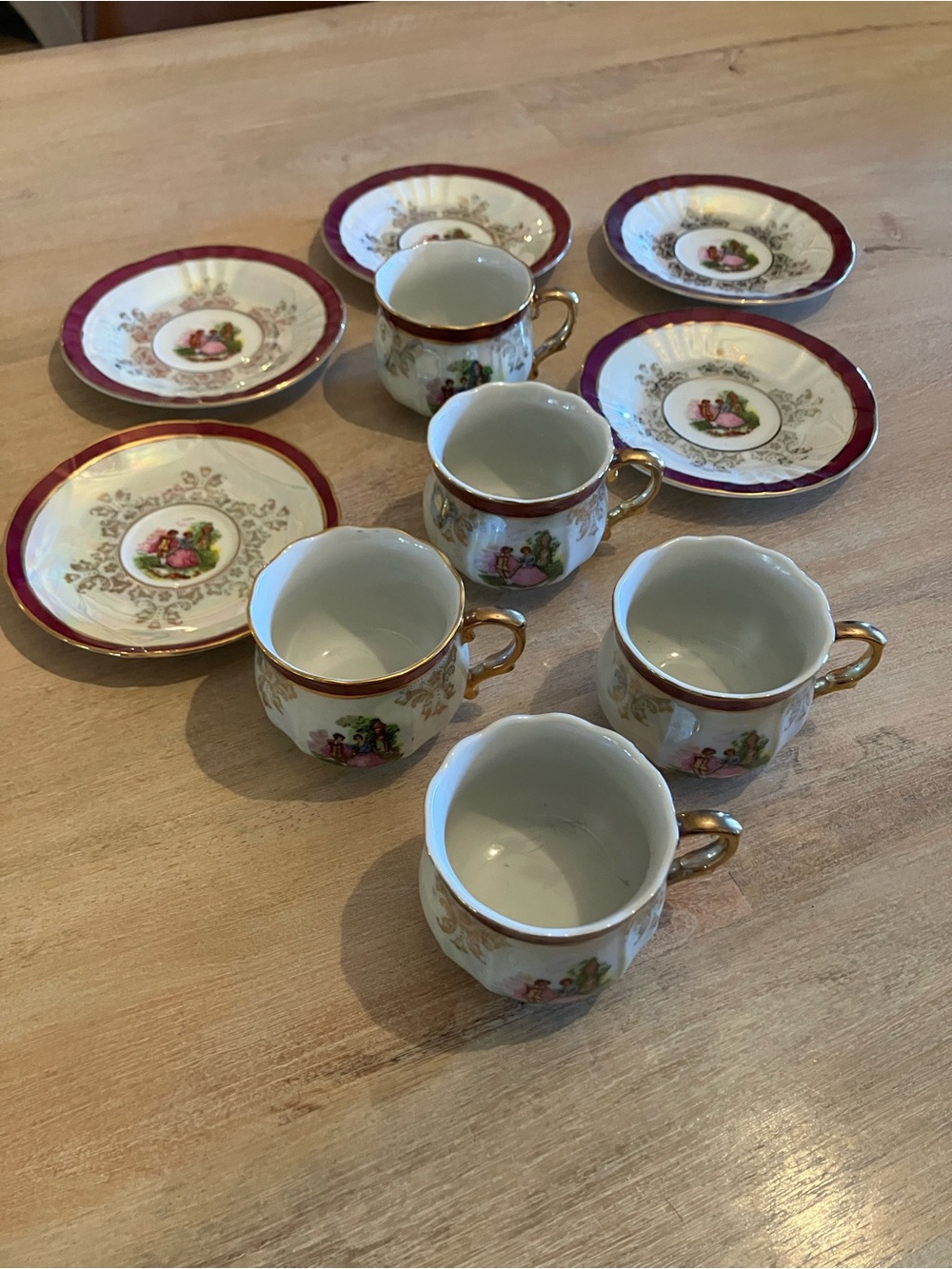 Royal Made In Japan Tea Cup & Saucer Set of 5 - Rare